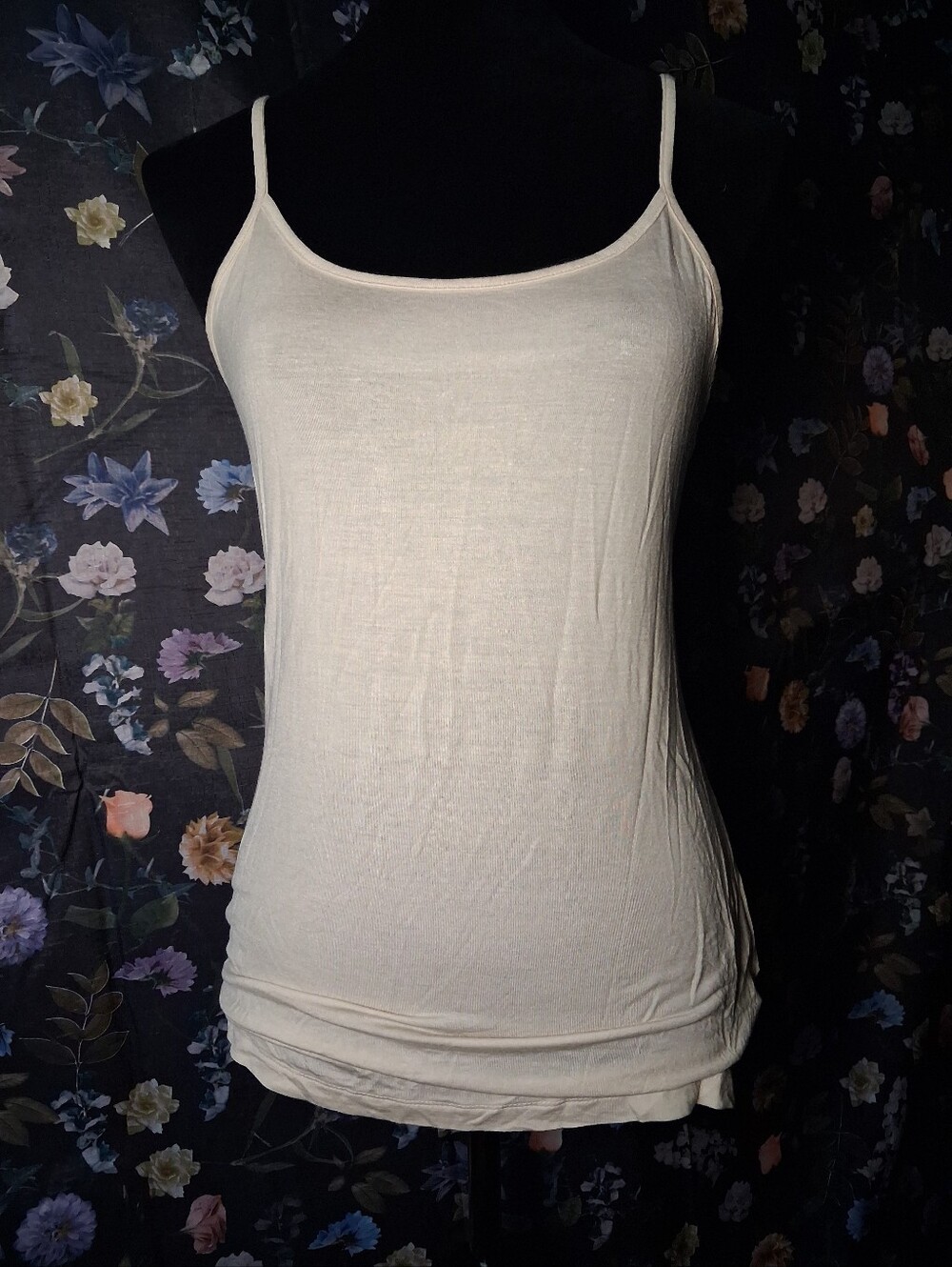 Faded Glory Cream Spaghetti Strap Camisole
